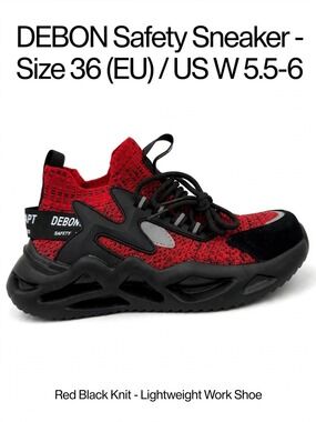 DEBONSAPT Streetwear/Safety Sneakers W 5.5-6/ M 4-4.5 Rare small size - NWOT